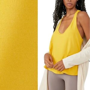 Free People Yellow Tank Top